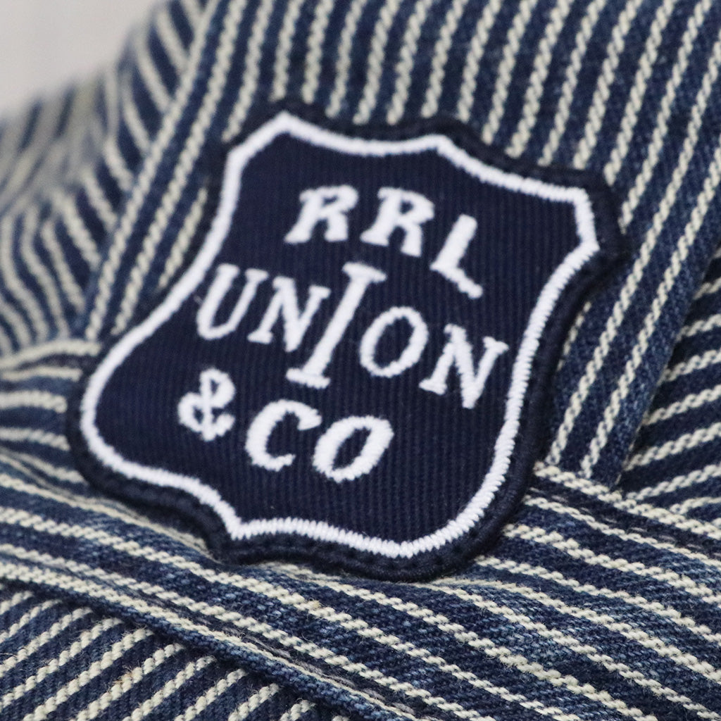Double RL : STRIPED PIQUE RAILMAN CAP
