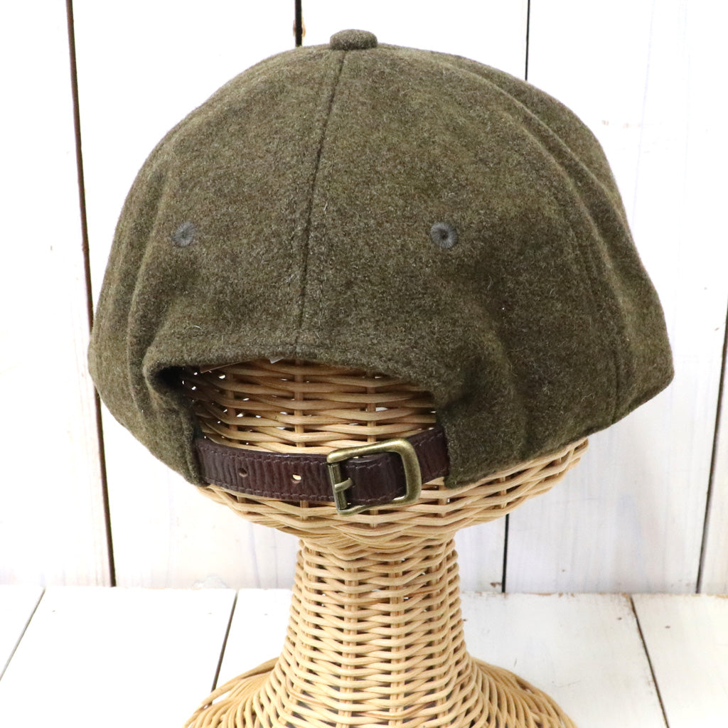 Double RL : BULLION WOOL-BLEND BALL CAP (OLIVE)
