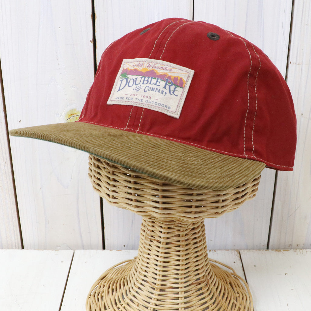 Double RL : CORDUROY-BILL OILCLOTH BALL CAP (RED)