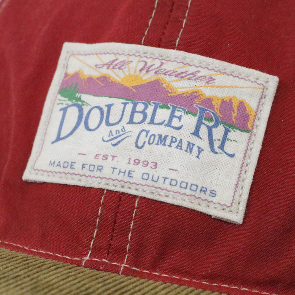 Double RL : CORDUROY-BILL OILCLOTH BALL CAP (RED)