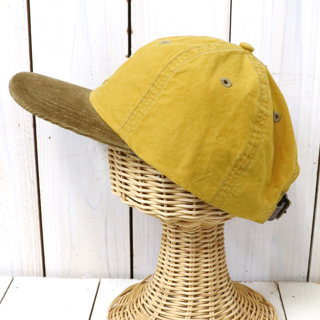 Double RL : CORDUROY-BILL OILCLOTH BALL CAP (YELLOW)