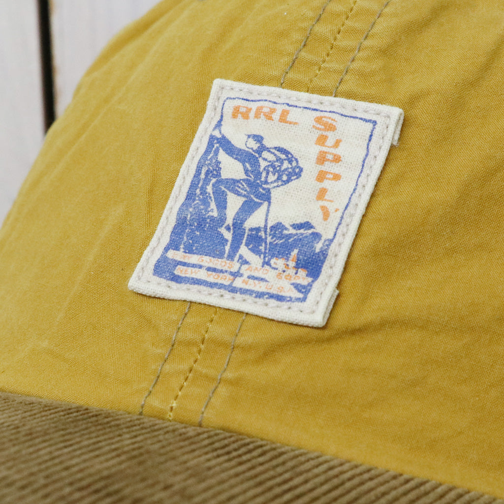Double RL : CORDUROY-BILL OILCLOTH BALL CAP (YELLOW)