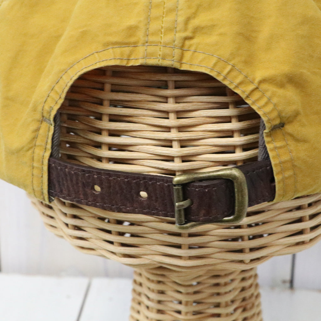 Double RL : CORDUROY-BILL OILCLOTH BALL CAP (YELLOW)