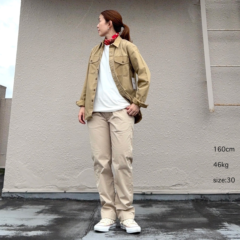 Double RL : COTTON OFFICER’S CHINO (STONE)