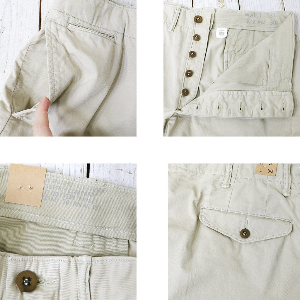 Double RL : COTTON OFFICER’S CHINO (STONE)