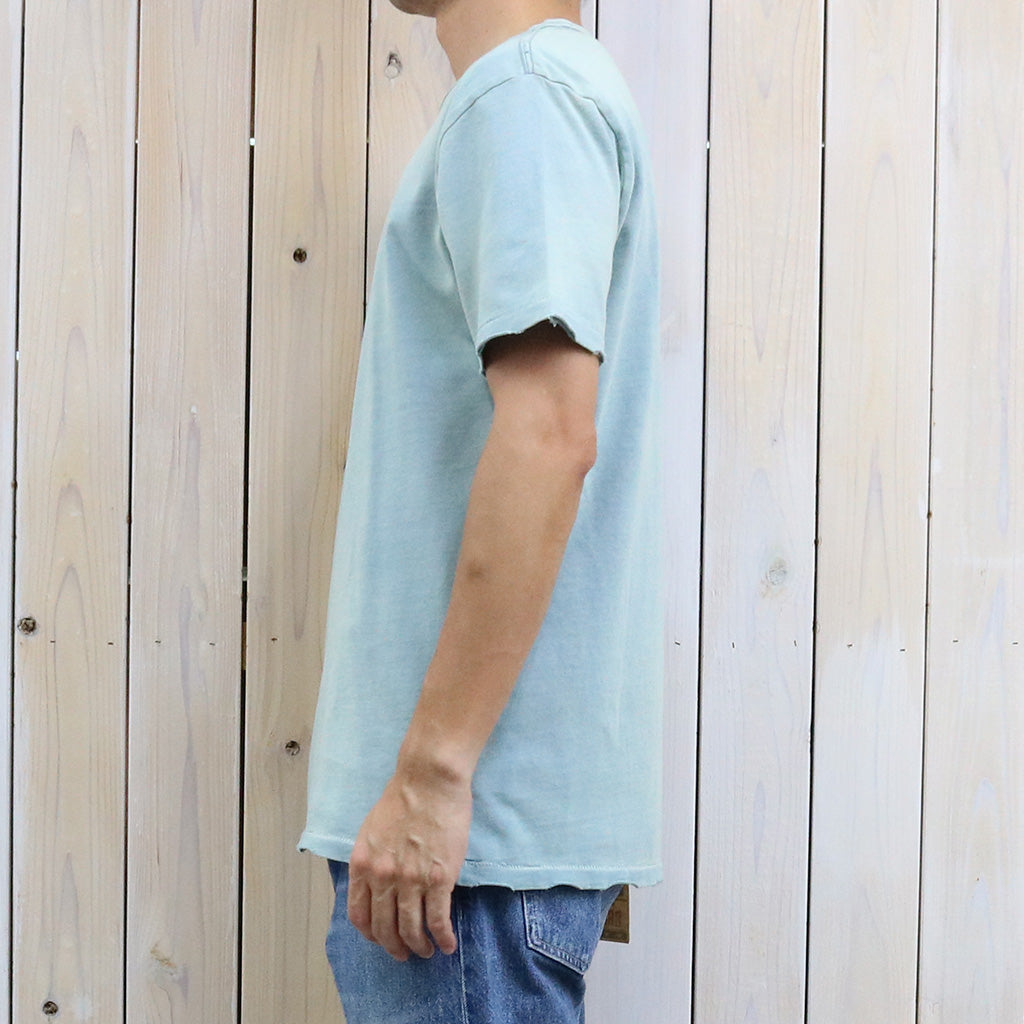 Double RL : DISTRESSED JERSEY GRAPHIC T-SHIRT (BLUE)