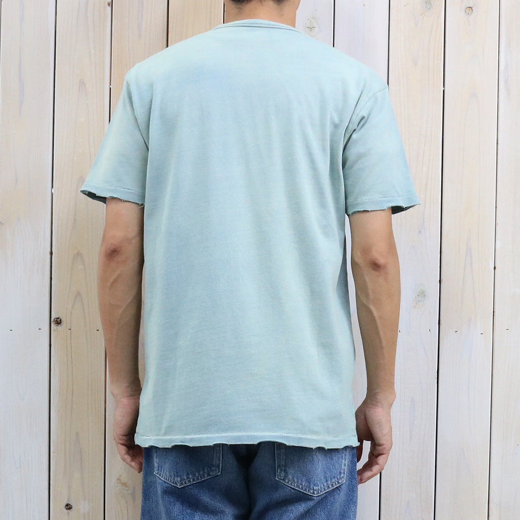 Double RL : DISTRESSED JERSEY GRAPHIC T-SHIRT (BLUE)