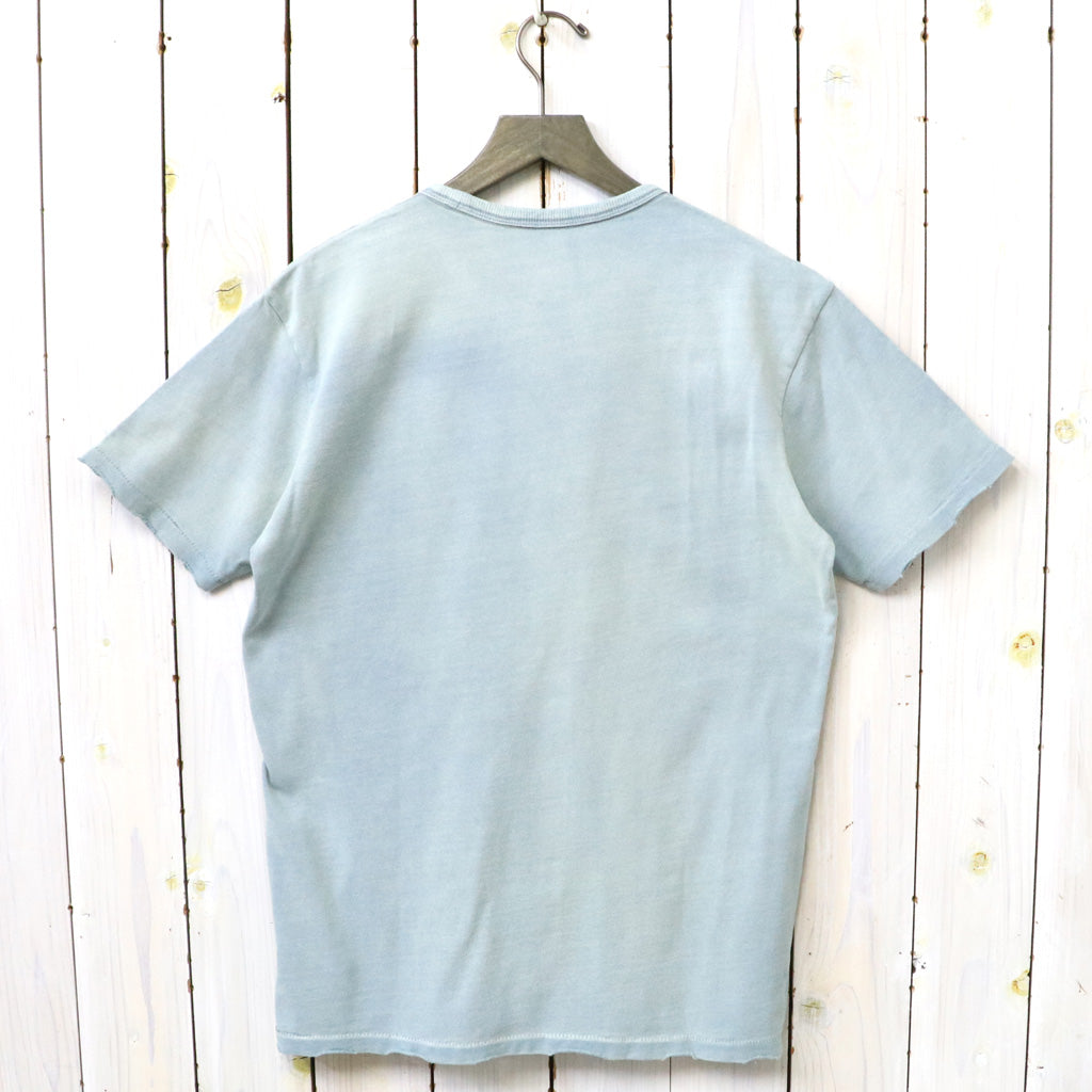 【SALE40%OFF】Double RL : DISTRESSED JERSEY GRAPHIC T-SHIRT (BLUE)