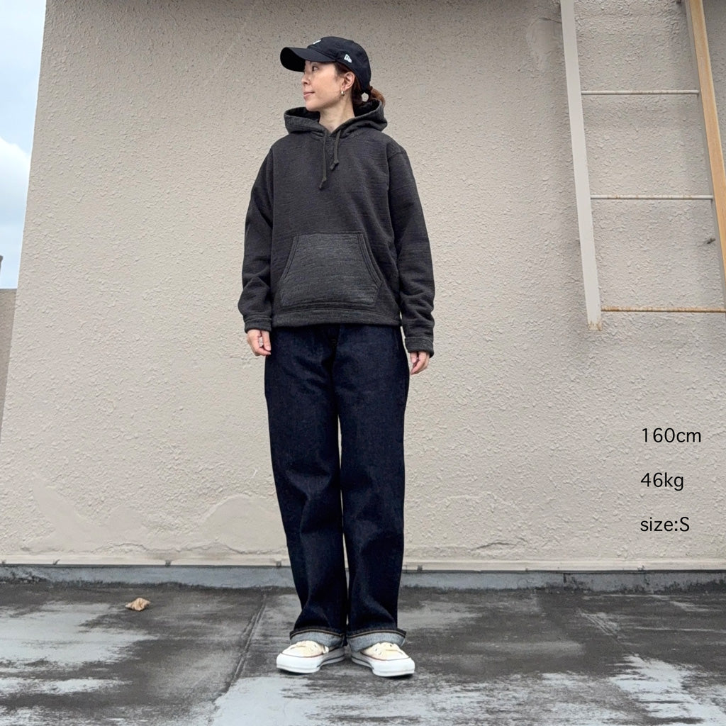 Double RL : FRENCH TERRY HOODIE (CHARCOAL)