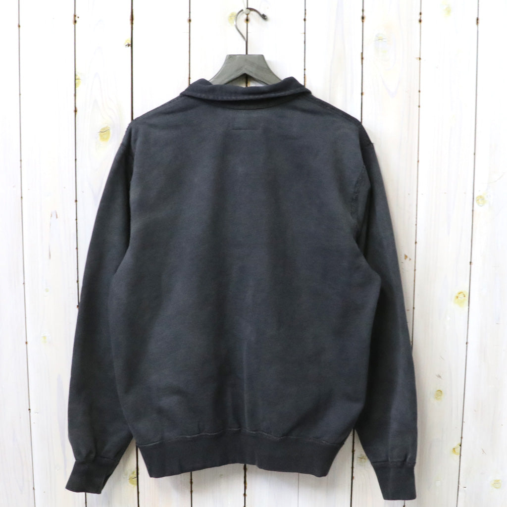 Double RL : FRENCH TERRY QUARTER ZIP PULLOVER (BLACK)