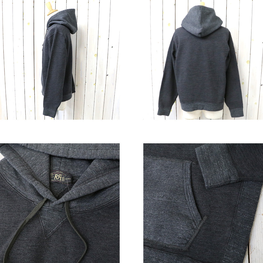 Double RL : FRENCH TERRY HOODIE (CHARCOAL)