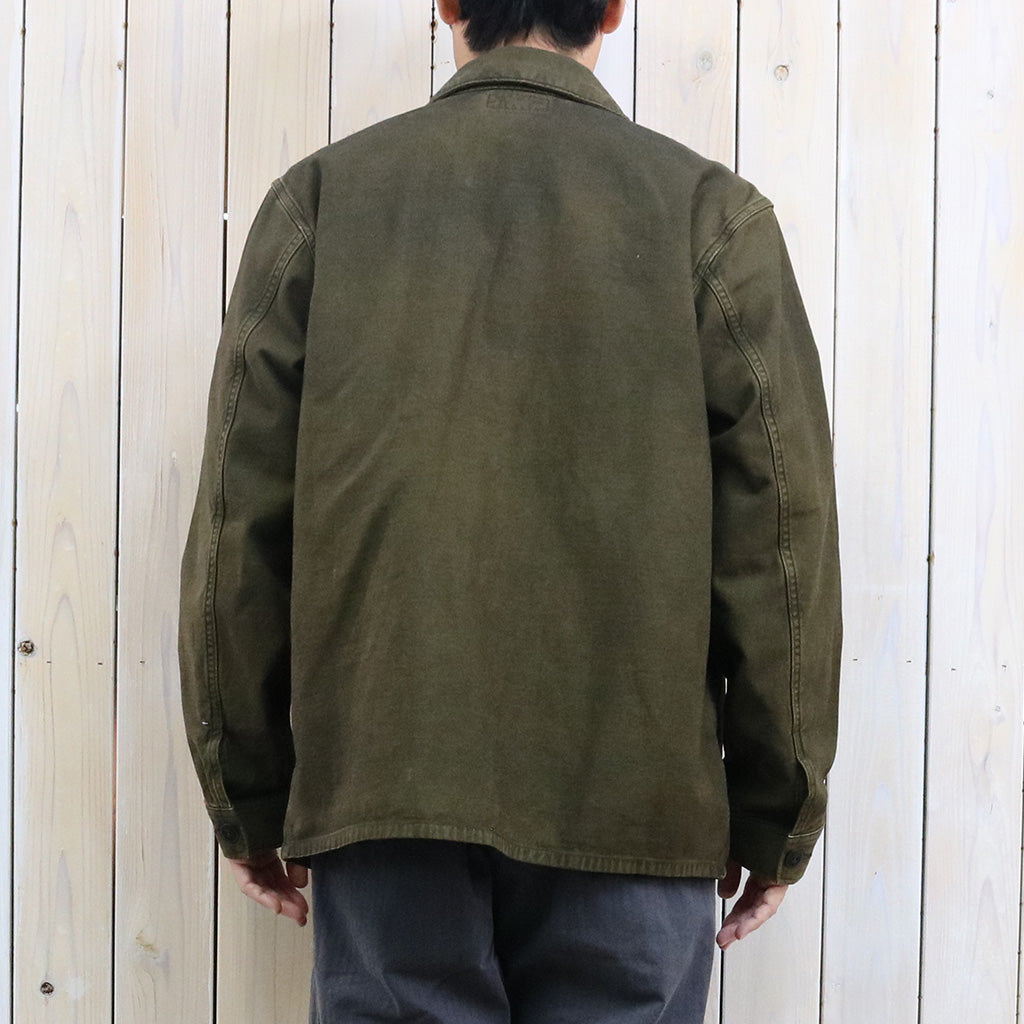 Double RL : REVERSE-SATEEN OVERSHIRT (BROWN)