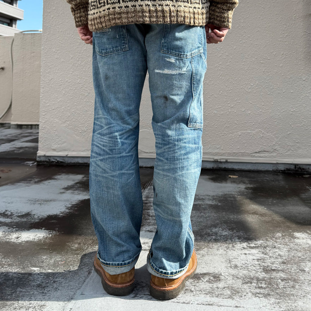 Double RL : STRAIGHT FIT BRAYTON  DISTRESSED JEANS