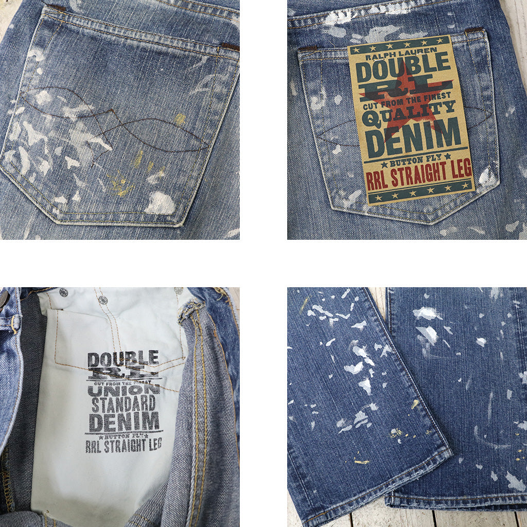 【SALE40%OFF】Double RL : STRAIGHT FIT FENIMORE DISTRESSED JEANS
