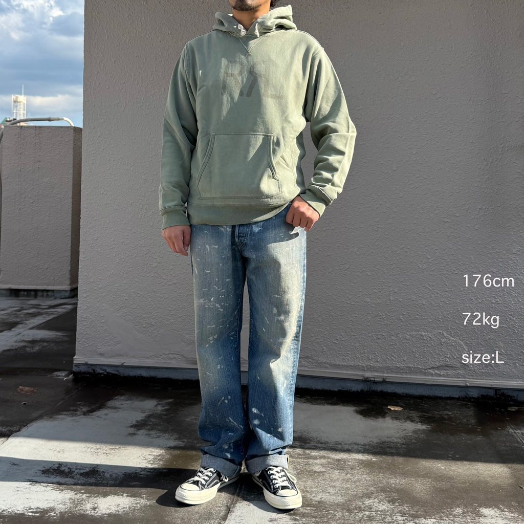 Double RL : Double RL RANCH LOGO HOODIE (FADED MINT)