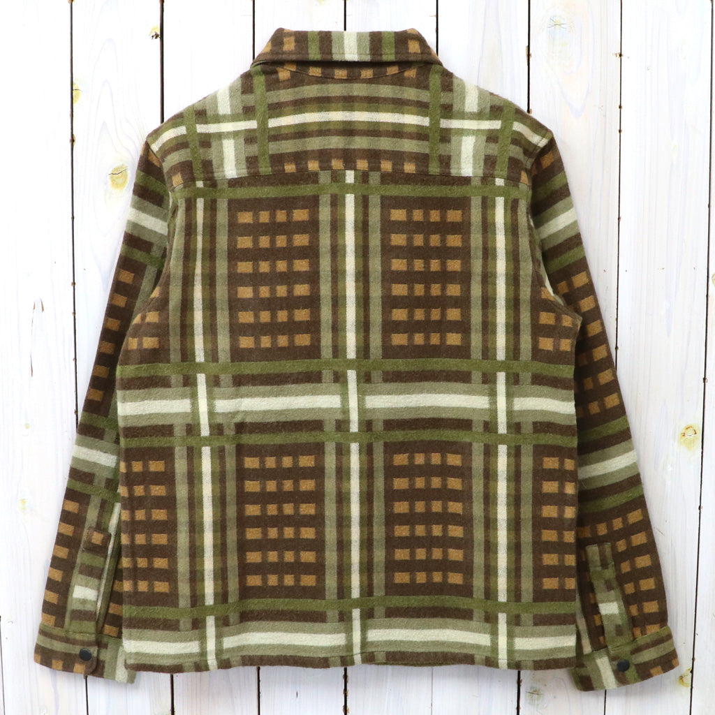 【SALE40%OFF】Double RL : PATTERN JACQUARD OVERSHIRT (BROWN MULTI)