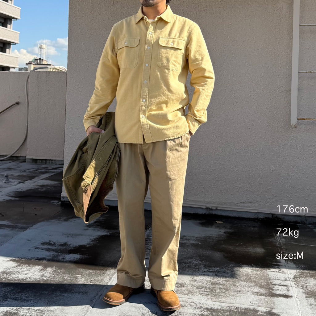 【SALE40%OFF】Double RL : BRUSHED CHAMOIS WORKSHIRT