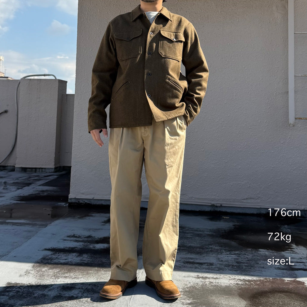 Double RL : WOOLBLEND OVERSHIRT