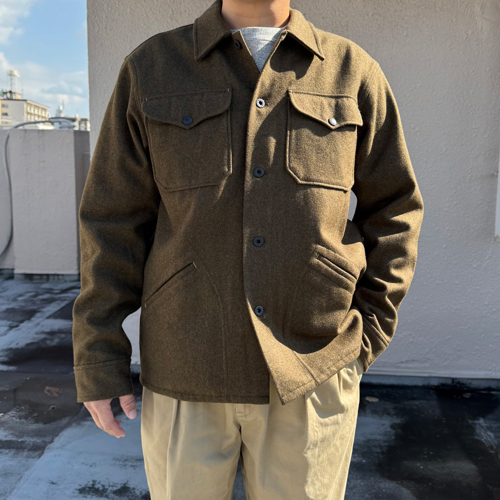 Double RL : WOOLBLEND OVERSHIRT