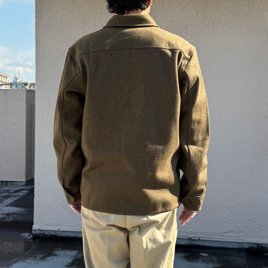 Double RL : WOOLBLEND OVERSHIRT