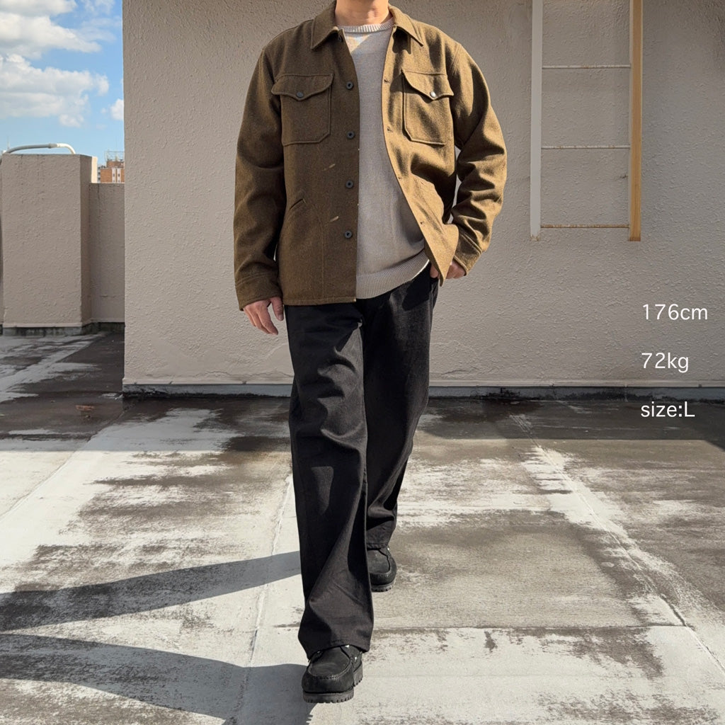 Double RL : WOOLBLEND OVERSHIRT