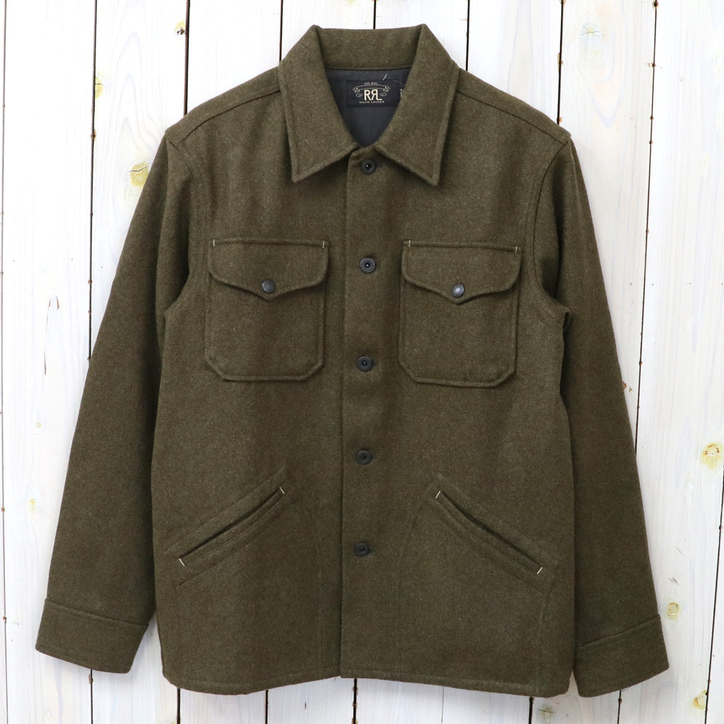 Double RL : WOOLBLEND OVERSHIRT