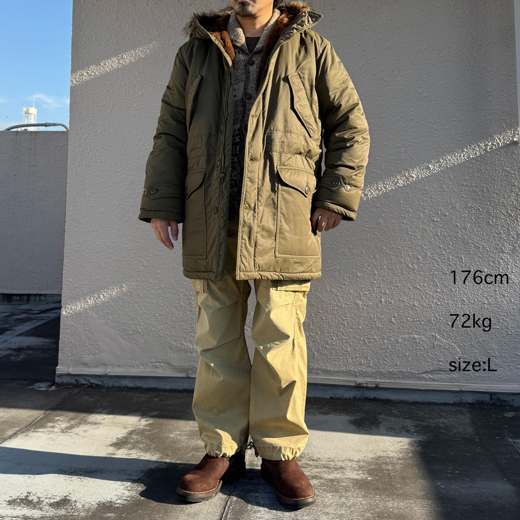 【SALE40%OFF】Double RL : FAKE FUR TRIM TRIM PARKA (VINTAGE OLIVE)