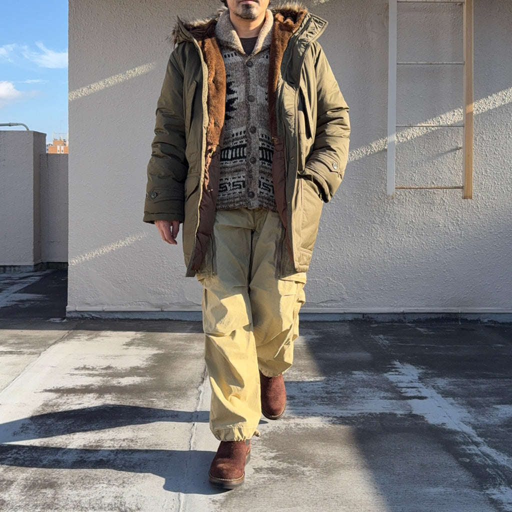 Double RL : FAKE FUR TRIM TRIM PARKA (VINTAGE OLIVE)