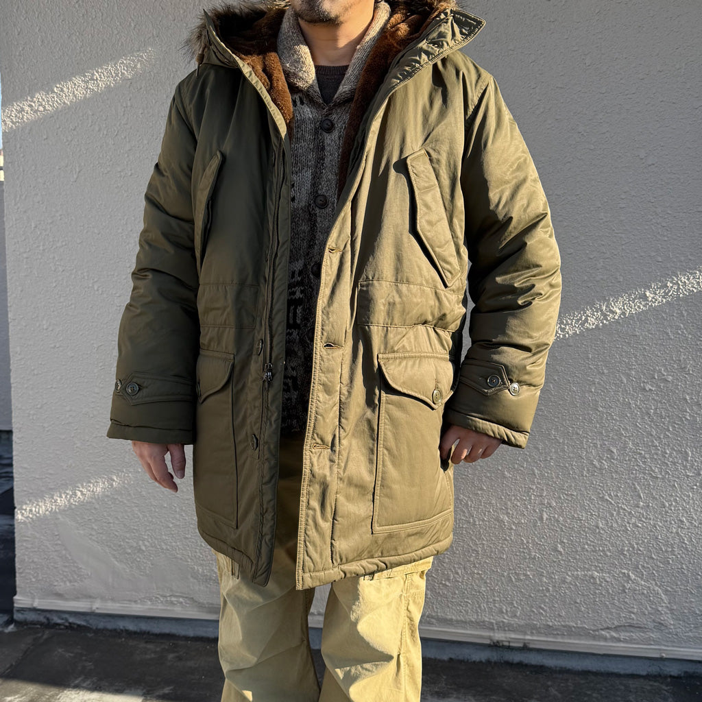 Double RL : FAKE FUR TRIM TRIM PARKA (VINTAGE OLIVE)