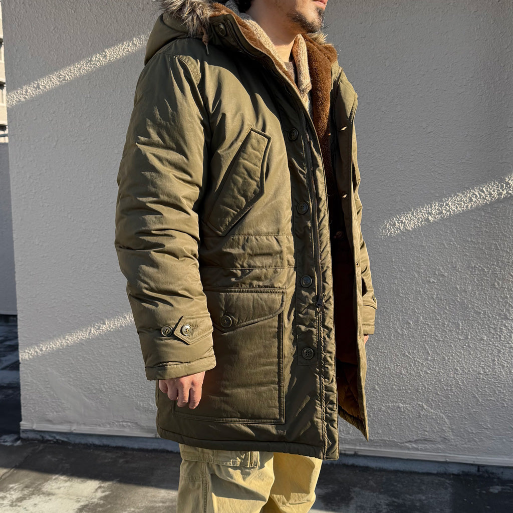Double RL : FAKE FUR TRIM TRIM PARKA (VINTAGE OLIVE)