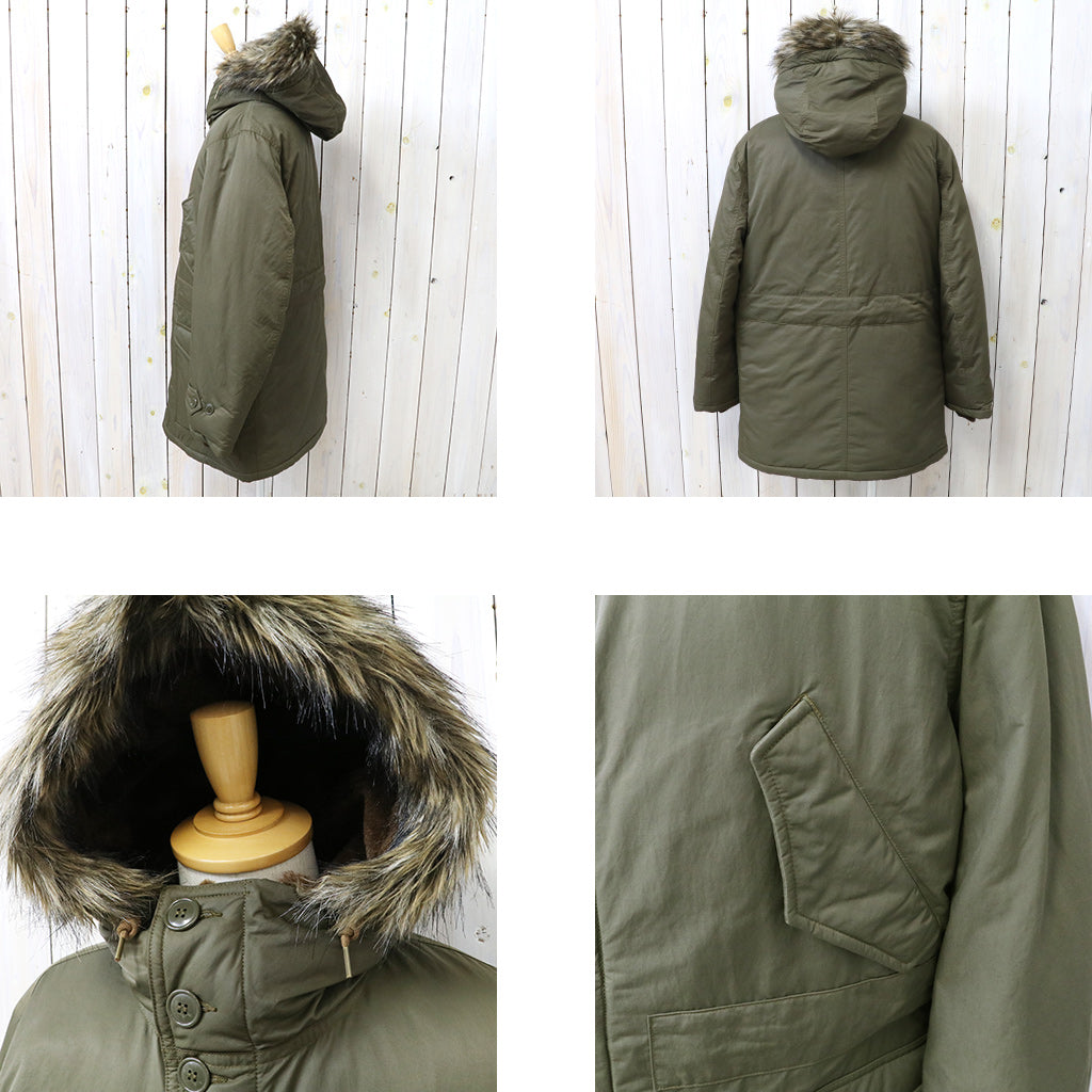 【SALE40%OFF】Double RL : FAKE FUR TRIM TRIM PARKA (VINTAGE OLIVE)