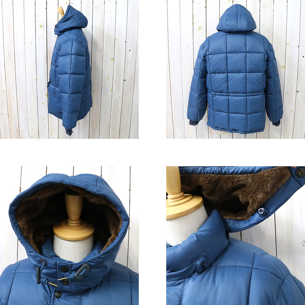 Double RL : QUILTED RIPSTOP HOODED JACKET (VINTAGE BLUE)