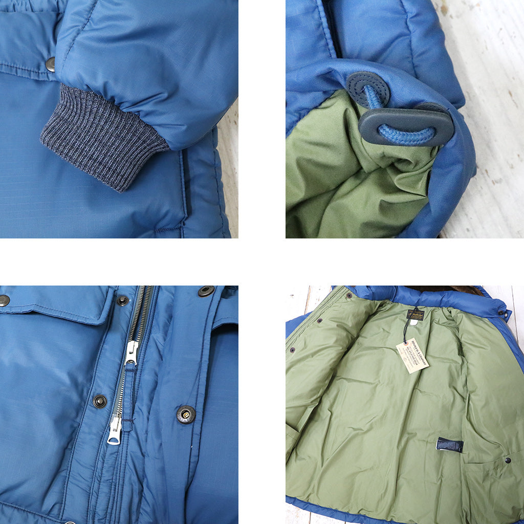 Double RL : QUILTED RIPSTOP HOODED JACKET (VINTAGE BLUE)