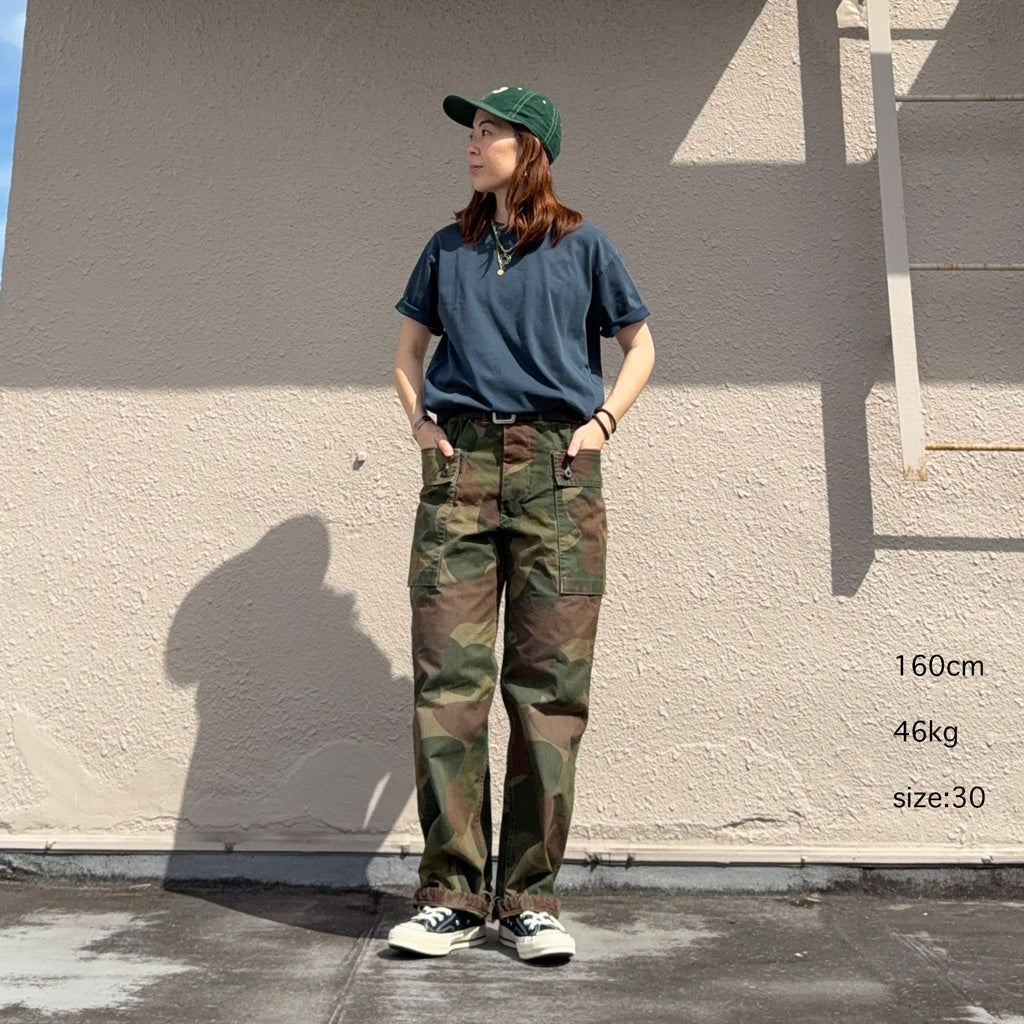 Double RL : CAMO POPLIN CARGO FIELD PANT