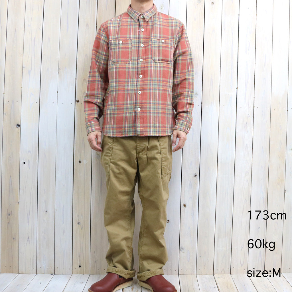 【SALE30%OFF】Double RL : PLAID TWILL WORKSHIRT (RED/BLUE/GREEN)