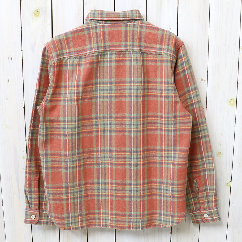 Double RL : PLAID TWILL WORKSHIRT (RED/BLUE/GREEN)