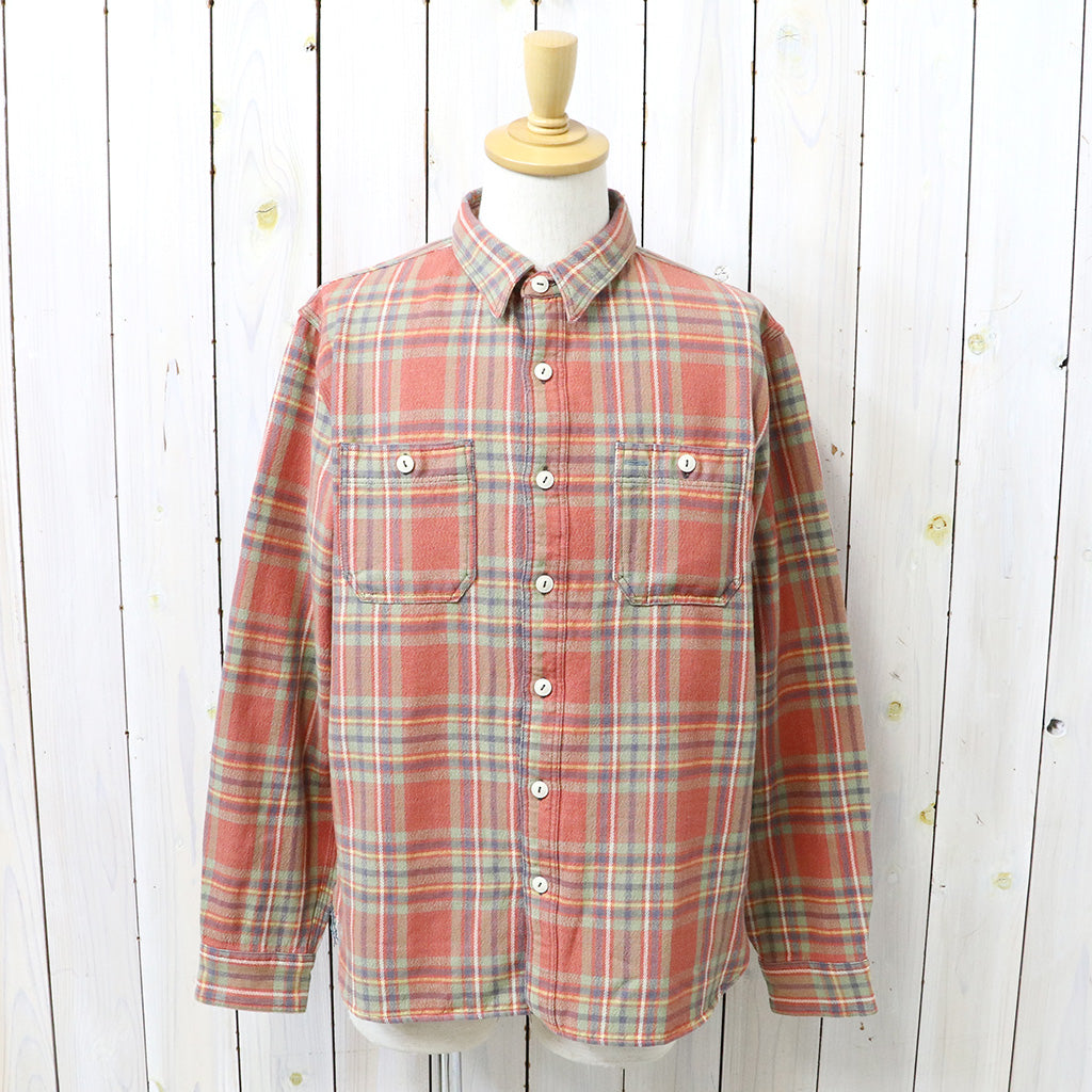 【SALE30%OFF】Double RL : PLAID TWILL WORKSHIRT (RED/BLUE/GREEN)