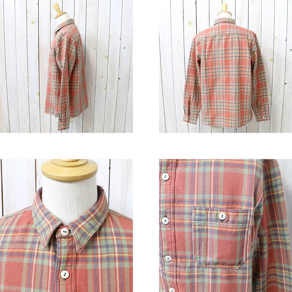 Double RL : PLAID TWILL WORKSHIRT (RED/BLUE/GREEN)