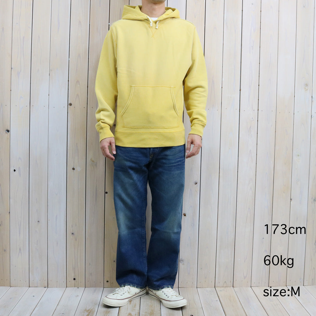 Double RL : GARMENT-DYE FLEECE HOODIE (CAMPUS YELLOW)