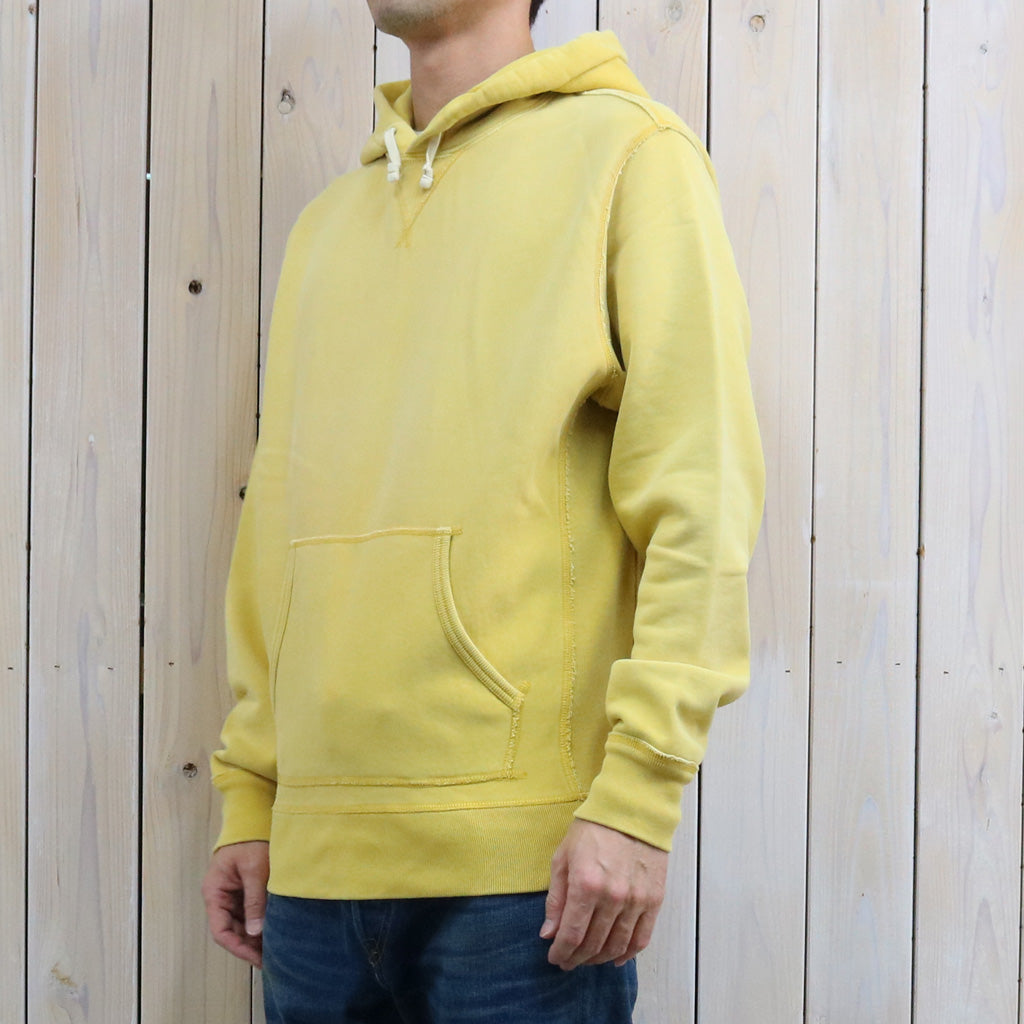 Double RL : GARMENT-DYE FLEECE HOODIE (CAMPUS YELLOW)