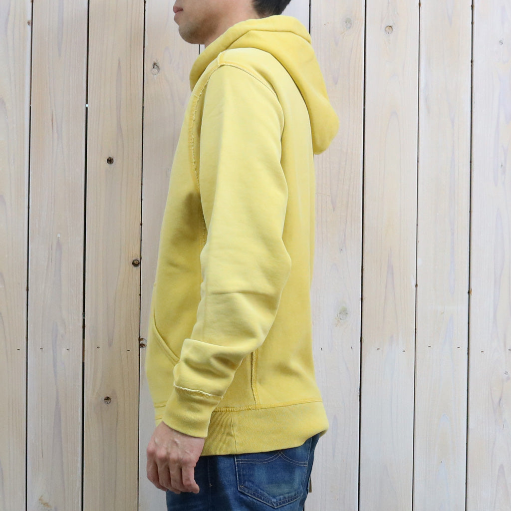 Double RL : GARMENT-DYE FLEECE HOODIE (CAMPUS YELLOW)