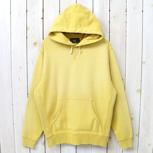 Double RL : GARMENT-DYE FLEECE HOODIE (CAMPUS YELLOW)