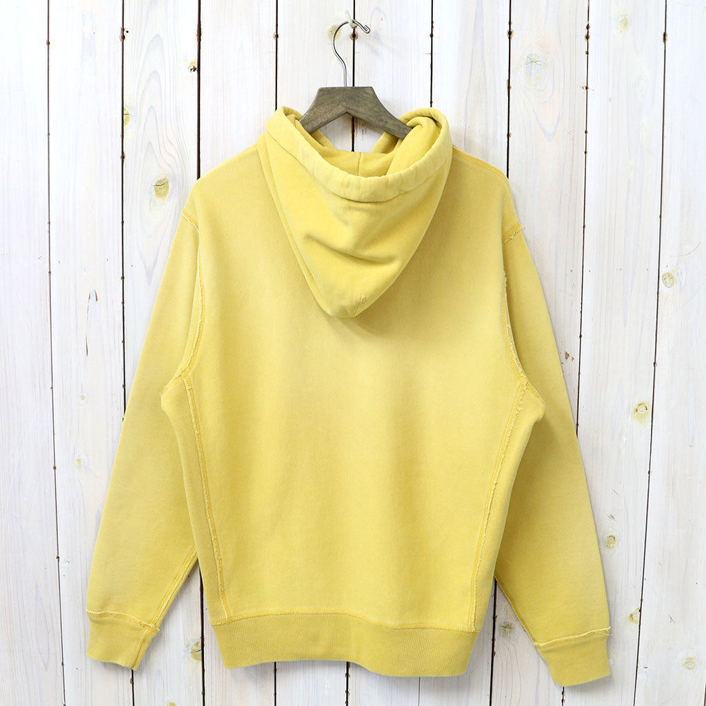 Double RL : GARMENT-DYE FLEECE HOODIE (CAMPUS YELLOW)