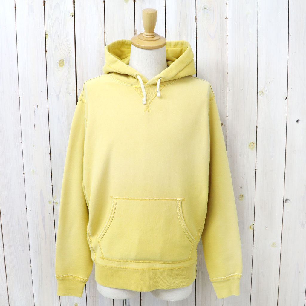 Double RL : GARMENT-DYE FLEECE HOODIE (CAMPUS YELLOW)