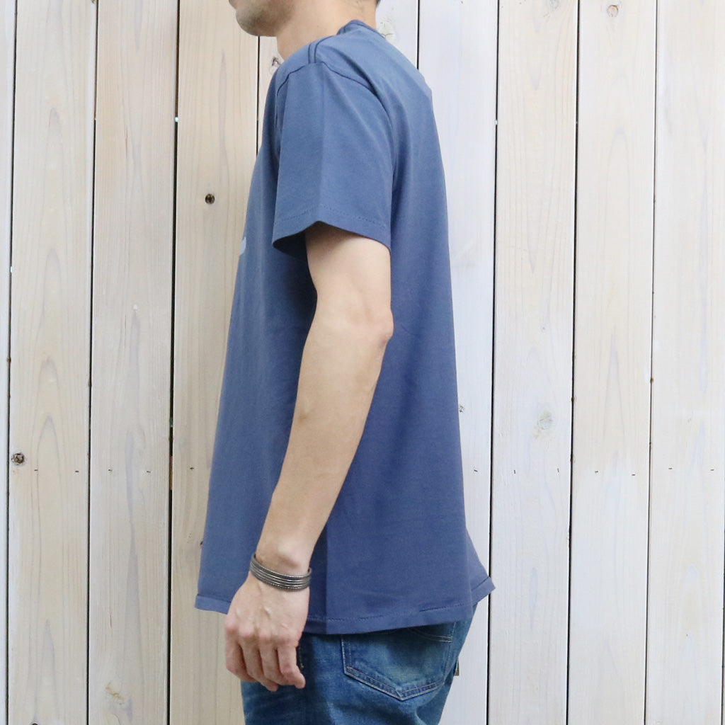 Double RL : RRL RANCH LOGO T-SHIRT (SEA BLUE)
