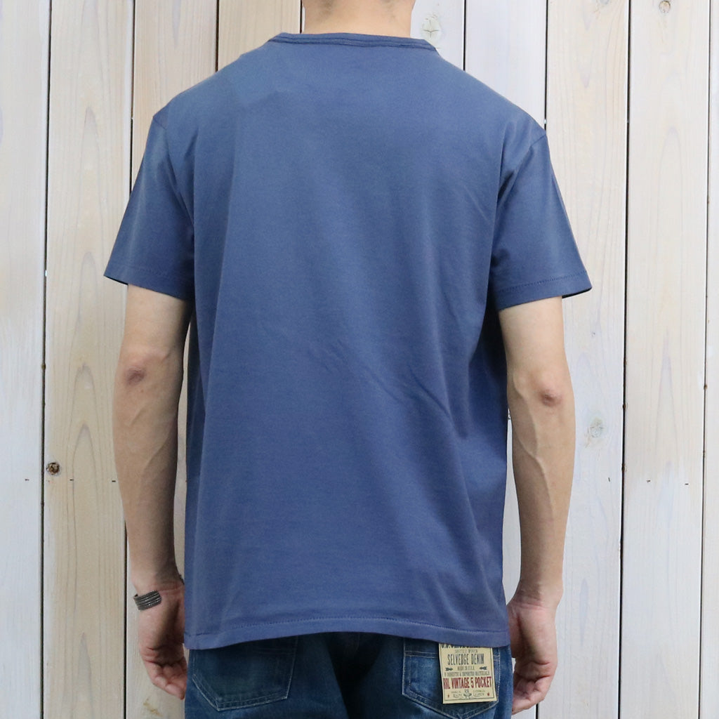 Double RL : RRL RANCH LOGO T-SHIRT (SEA BLUE)