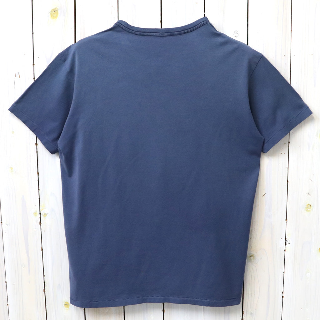Double RL : RRL RANCH LOGO T-SHIRT (SEA BLUE)