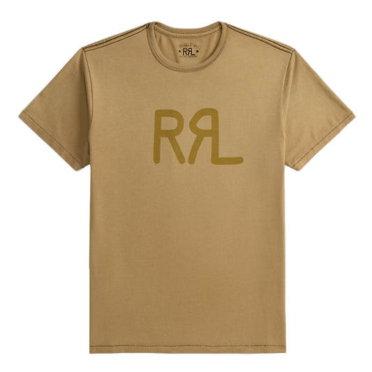 Double RL : RRL RANCH LOGO T-SHIRT (NEW TAN)