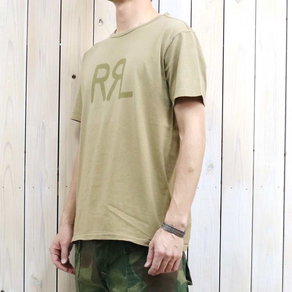 Double RL : RRL RANCH LOGO T-SHIRT (NEW TAN)