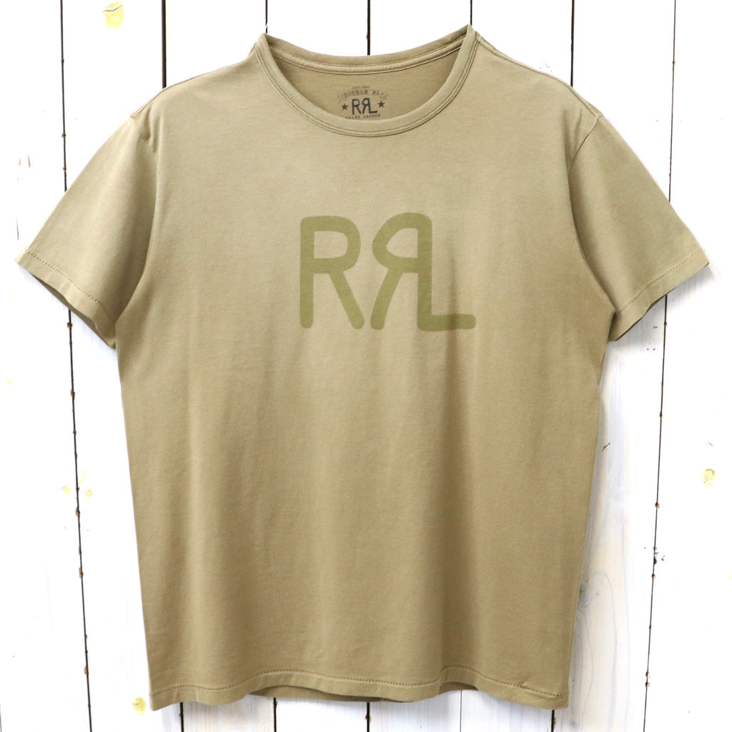Double RL : RRL RANCH LOGO T-SHIRT (NEW TAN)